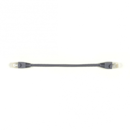 Black Box SpaceGAIN Reduced-Length - Patch cable - RJ-45 (M) to RJ-45 (M) - 22.9 cm - CAT 6 - booted, snagless, stranded - grey - 0