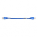 Black Box SpaceGAIN Reduced-Length - Patch cable - RJ-45 (M) to RJ-45 (M) - 22.9 cm - CAT 6 - stranded - blue