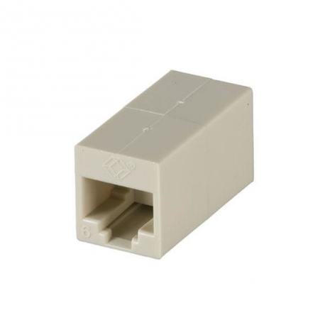 Black Box - Network coupler - RJ-45 (F) to RJ-45 (F) - unshielded - CAT 6 - white (pack of 10) - 1