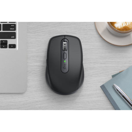 Logitech MX Anywhere 3S for Business - Mouse - right-handed - optical - 6 buttons - wireless - Bluetooth, 2.4 GHz - Logitech Logi Bolt USB receiver - graphite - 4