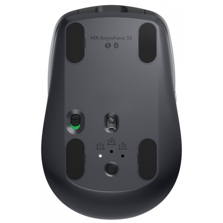 Logitech MX Anywhere 3S for Business - Mouse - right-handed - optical - 6 buttons - wireless - Bluetooth, 2.4 GHz - Logitech Logi Bolt USB receiver - graphite - 6