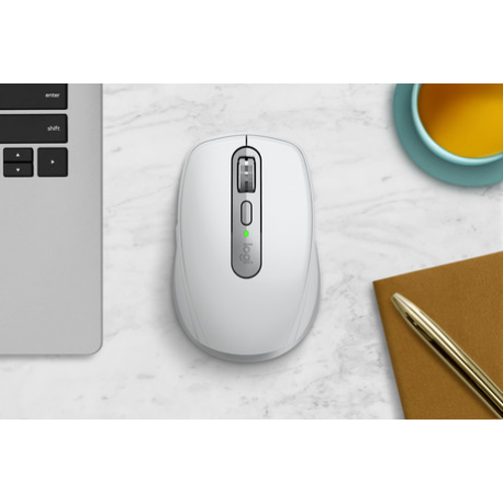 Logitech MX Anywhere 3S for Business - Mouse - right-handed - optical - 6 buttons - wireless - Bluetooth - Logitech Logi Bolt USB receiver - pale grey - 3