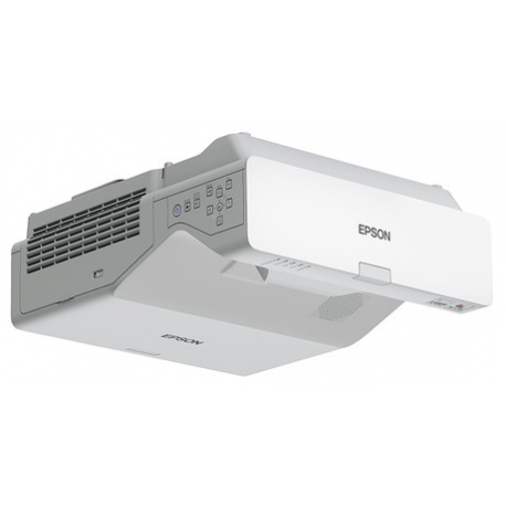 Epson EB-760W - 3LCD projector - 4100 lumens (white) - 4100 lumens (colour) - 16:10 - ultra short-throw lens - 802.11a / b / g / n / ac wireless / LAN / Miracast - white - 6