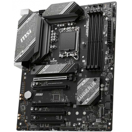 MSI B760 GAMING PLUS WIFI - Motherboard - ATX - LGA1700 Socket - B760 Chipset - USB 3.2 Gen 1, USB 3.2 Gen 2, USB-C 3.2 Gen2 - 2.5 Gigabit LAN, Bluetooth, Wi-Fi - onboard graphics (CPU required) - HD Audio (8-channel) - 2