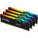 Kingston FURY Beast - DDR5 - kit - 128 GB: 4 x 32 GB - DIMM 288-pin - 5200 MHz / PC5-41600 - CL40 - 1.25 V - on-die ECC