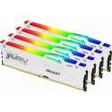 Kingston FURY Beast RGB - DDR5 - kit - 128 GB: 4 x 32 GB - DIMM 288-pin - 2800 MHz / PC5-44800 - CL40 - 1.25 V - unbuffered - on-die ECC - white