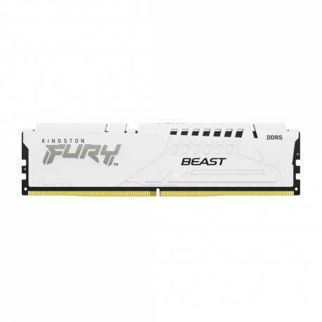 Kingston FURY Beast - DDR5 - kit - 64 GB: 2 x 32 GB - DIMM 288-pin - 5200 MHz  /  PC5-41600 - CL40 - 1.25 V - unbuffered - on-die ECC - white - 0