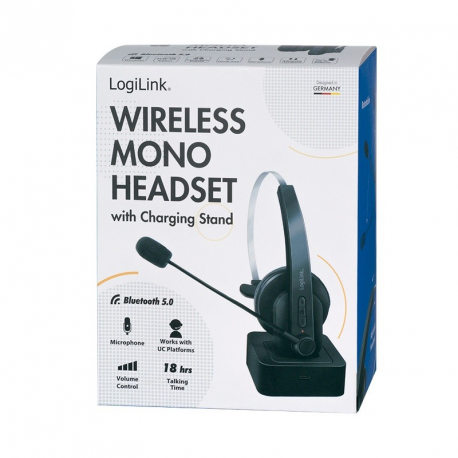 LogiLink - Headset - on-ear - Bluetooth - wireless - black - 8
