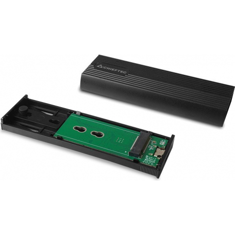 Chieftec CEB-M2C-TLE - Storage enclosure - M.2 - M.2 NVMe Card - USB 3.2 (Gen 2) - black - 2