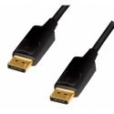 LogiLink - DisplayPort cable - DisplayPort (M) latched to DisplayPort (M) latched - DisplayPort 1.2 - 2 m - 1080p support, Dolby DTS-HD Master Audio support, Dolby TrueHD support, 4K60Hz (3840 x 2160) support - black