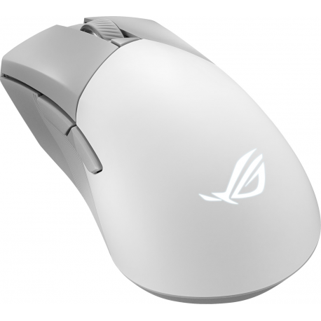 ASUS ROG Gladius III Wireless AimPoint - Mouse - right-handed - optical - 6 buttons - wireless, wired - USB, 2.4 GHz, Bluetooth 5.1 LE - moonlight white - 2