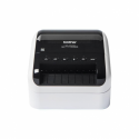Brother QL-1110NWBc - Label printer - direct thermal - Roll (10.36 cm) - 300 x 300 dpi - up to 68 labels / min - USB, LAN, Wi-Fi(n), Bluetooth 5.2 - cutter - black, glossy white