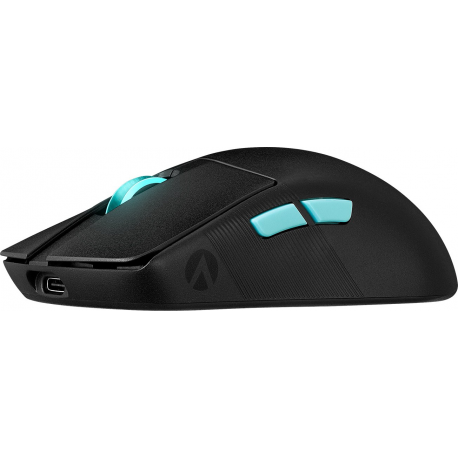 ASUS ROG Harpe Ace - Aim Lab Edition - mouse - right and left-handed - optical - 5 buttons - wireless, wired - 2.4 GHz, USB 2.0, Bluetooth 5.1 - ROG Omni receiver - black - 3