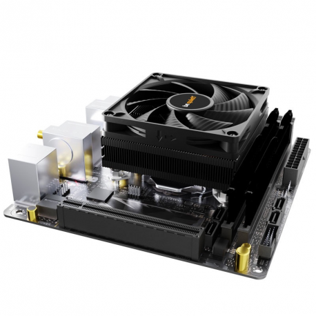 be quiet! Pure Rock LP - Processor cooler - (for: LGA1155, LGA1150, LGA1151, AM4, LGA1200, LGA1700, AM5) - aluminium with copper base - 92 mm - black - 2