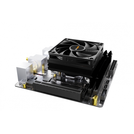 be quiet! Pure Rock LP - Processor cooler - (for: LGA1155, LGA1150, LGA1151, AM4, LGA1200, LGA1700, AM5) - aluminium with copper base - 92 mm - black - 8