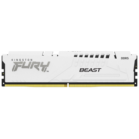 Kingston FURY Beast - DDR5 - kit - 64 GB: 2 x 32 GB - DIMM 288-pin - 5600 MHz  /  PC5-44800 - CL36 - 1.25 V - unbuffered - on-die ECC - white - 2