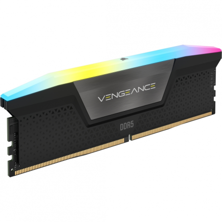 CORSAIR Vengeance RGB - DDR5 - kit - 32 GB: 2 x 16 GB - DIMM 288-pin - 6200 MHz / PC5-49600 - CL36 - 1.4 V - unbuffered - black - 3