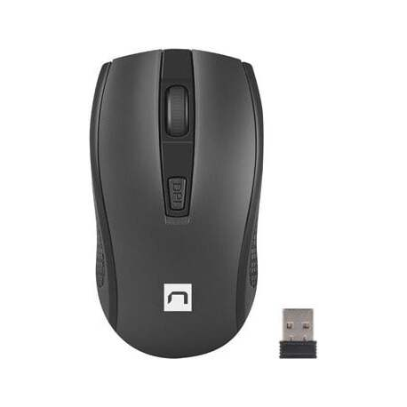 Natec Squid - Keyboard and mouse set - 2in1 - wireless - 2.4 GHz - US - black - 6