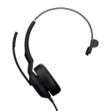 Jabra Evolve2 50 MS Mono - Headset - on-ear - Bluetooth - wireless - active noise cancelling - USB-C - black - Zoom Certified, Certified for Microsoft Teams, Cisco Webex Certified, Alcatel-Lucent Certified, Unify Certified, Google Meet Certified, Amazon Chime Certified