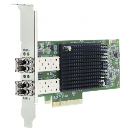 Lenovo ThinkSystem Emulex LPe32002 V2 - Host bus adapter - PCIe 4.0 x8 low profile - 32Gb Fibre Channel Gen 7 (Short Wave) x 2 - for ThinkSystem SR630 V2; SR635; SR645; SR650 V2; SR655; SR665; ST650 V2 - 0