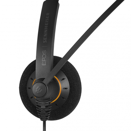 EPOS I SENNHEISER IMPACT SC 30 USB ML - Headset - on-ear - wired - USB - black with orange colour highlights - 2