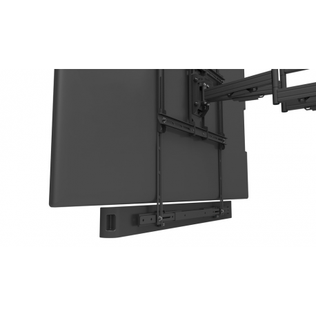Multibrackets M Universal Soundbar Mount Medium - Mounting kit (wall bracket) - for sound bar - metal - black - screen size: 40"-70" - mounting interface: 600 x 400 mm - 4