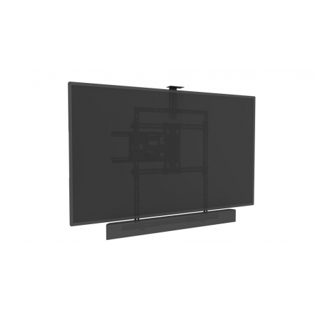 Multibrackets M Universal Soundbar Mount Medium - Mounting kit (wall bracket) - for sound bar - metal - black - screen size: 40"-70" - mounting interface: 600 x 400 mm - 6