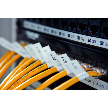 DYMO Rhino 5200 - Hard Case Kit - labelmaker - B / W - Roll (1.9 cm) - cutter - yellow - 13