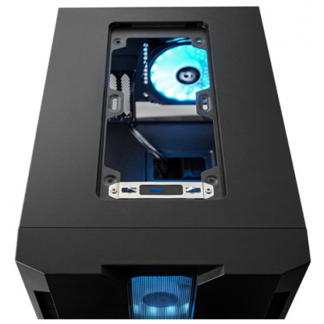 Chieftronic M2 - Cube - micro ATX - windowed side panel (tempered glass) - no power supply (ATX) - black - USB/Audio - 6