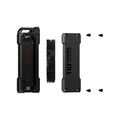 ASUS TUF Gaming A1 - Storage enclosure - M.2 - M.2 NVMe Card - USB 3.2 (Gen 2) - black - 16