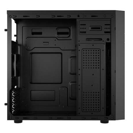 Natec HELIX - Micro tower - micro ATX - no power supply - black - USB/Audio - 3