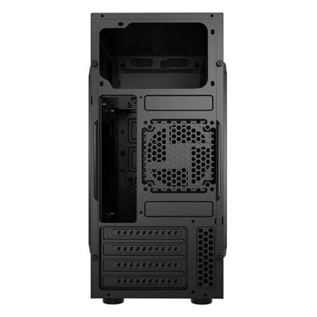 Natec HELIX - Micro tower - micro ATX - no power supply - black - USB/Audio - 5