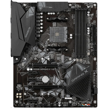 Gigabyte B550 GAMING X V2 - 1.3 - motherboard - ATX - Socket AM4 - AMD B550 Chipset - USB 3.2 Gen 1, USB 3.2 Gen 2, USB-C 3.2 Gen 1 - Gigabit LAN - onboard graphics (CPU required) - HD Audio (8-channel) - 0