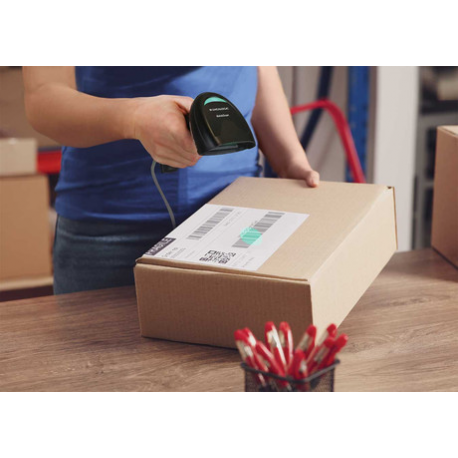 Datalogic QuickScan 2200 Series QD2220 - Kit - barcode scanner - handheld - ER - linear imager - 400 scan  /  sec - decoded - USB - 4