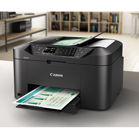 Canon MAXIFY MB2150 - Multifunction printer - colour - ink-jet - A4 (210 x 297 mm), Legal (216 x 356 mm) (original) - A4 / Legal (media) - up to 18 ppm (copying) - up to 19 ipm (printing) - 250 sheets - 33.6 Kbps - USB 2.0, Wi-Fi(n), USB host - 4