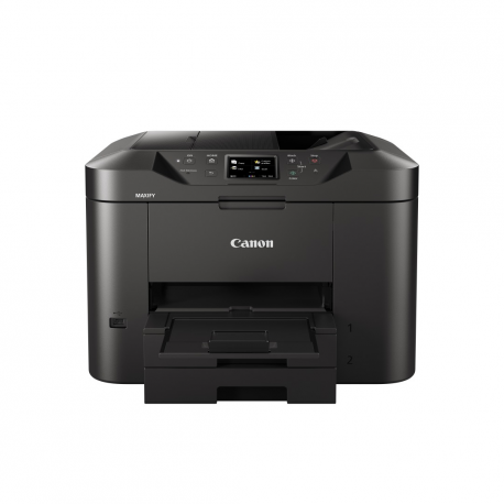 Canon MAXIFY MB2750 - Multifunction printer - colour - ink-jet - A4 (210 x 297 mm), Legal (216 x 356 mm) (original) - A4 / Legal (media) - up to 22 ppm (copying) - up to 24 ipm (printing) - 500 sheets - 33.6 Kbps - USB 2.0, LAN, Wi-Fi(n), USB host - 3