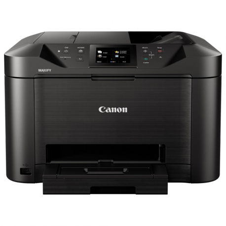 Canon MAXIFY MB5150 - Multifunction printer - colour - ink-jet - A4 (210 x 297 mm), Legal (216 x 356 mm) (original) - A4 / Legal (media) - up to 22 ppm (copying) - up to 24 ipm (printing) - 250 sheets - 33.6 Kbps - USB 2.0, LAN, Wi-Fi(n), USB host - 0