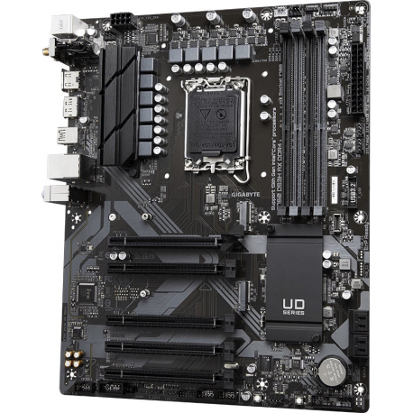 Gigabyte B760 DS3H AX DDR4 - 1.X - motherboard - ATX - LGA1700 Socket - B760 Chipset - USB 3.2 Gen 1, USB 3.2 Gen 2, USB-C 3.2 Gen 2x2 - Gigabit LAN, Wi-Fi - onboard graphics (CPU required) - HD Audio (8-channel) - 2