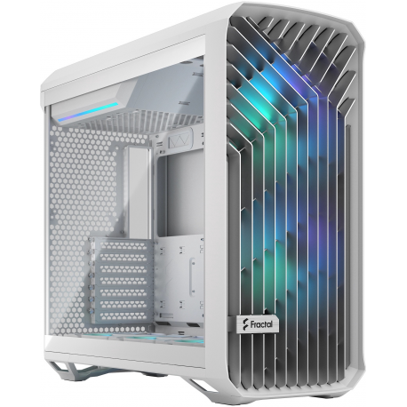 Fractal Design Torrent - Tower - extended ATX - windowed side panel (tempered glass) - no power supply (ATX) - white - USB/Audio - 0