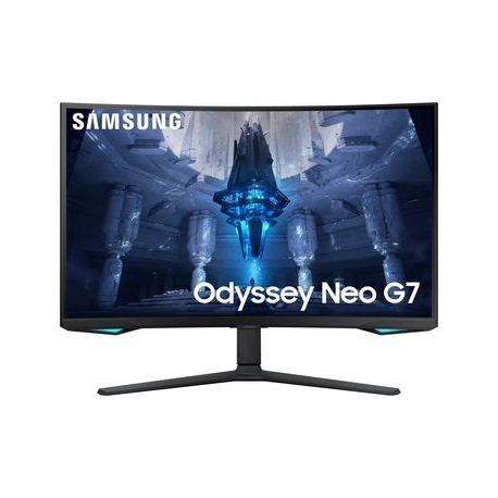 Samsung Odyssey Neo G7 S32BG750NP - G75NB Series - QLED monitor - gaming - curved - 32" - 3840 x 2160 4K @ 165 Hz - VA - 350 cd / m² - 1000000:1 - HDR2000 - 1 ms - 2xHDMI, DisplayPort - black - 0
