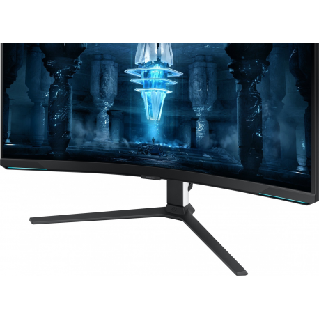 Samsung Odyssey Neo G8 S32BG850NP - G85NB Series - QLED monitor - gaming - curved - 32" - 3840 x 2160 4K @ 240 Hz - VA - 350 cd / m² - 1000000:1 - Quantum HDR 2000 - 1 ms - 2xHDMI, DisplayPort - black, white - 3