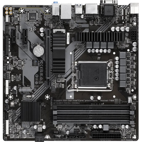 Gigabyte B760M DS3H DDR4 - 1.0 - motherboard - micro ATX - LGA1700 Socket - B760 Chipset - USB 3.2 Gen 2, USB 3.2 Gen 1, USB-C 3.2 Gen2 - 2.5 Gigabit LAN - onboard graphics (CPU required) - HD Audio (8-channel) - 3