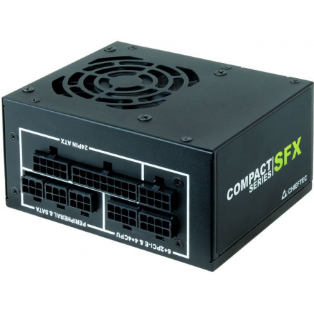 Chieftec Compact Series CSN-650C - Power supply (internal) - ATX12V 2.3/ SFX12V - 80 PLUS Gold - AC 100-240 V - 650 Watt - active PFC - black - 0