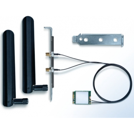 Intel Wi-Fi 6 AX200 - Network adapter - M.2 2230 / M.2 1216 - Bluetooth 5.0, 802.11ax (Wi-Fi 6) - 1