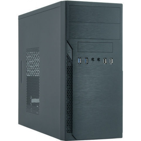 Chieftec Elox Series HO-12B - Tower - micro ATX - no power supply - black - USB/Audio - 0