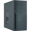 Chieftec Elox Series HO-12B - Tower - micro ATX - no power supply - black - USB/Audio