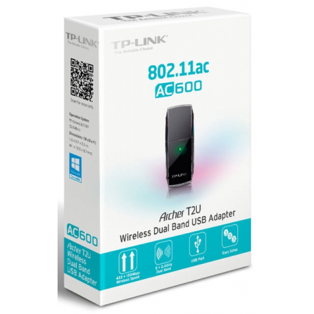 TP-Link Archer T2U Nano - network adapter - USB 2.0 - 9