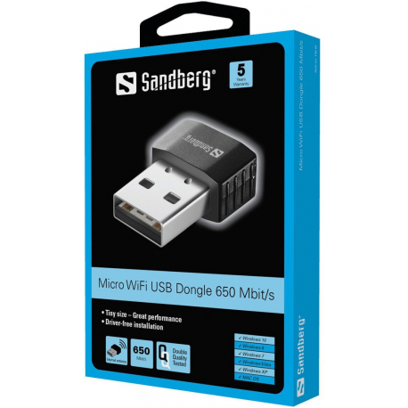 Sandberg Micro WiFi USB Dongle - network adapter - USB 2.0 - 1