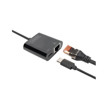 DIGITUS DN-3027 - Network adapter - USB-C - Gigabit Ethernet + USB-C - 4