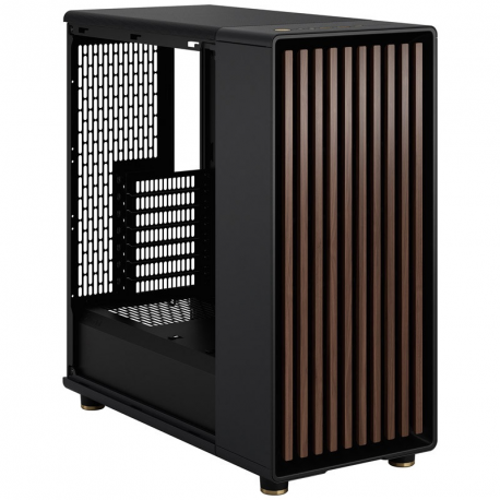 Fractal Design North - Mid tower - ATX - windowed side panel (tinted glass) - no power supply (ATX) - charcoal black - USB / Audio - 1